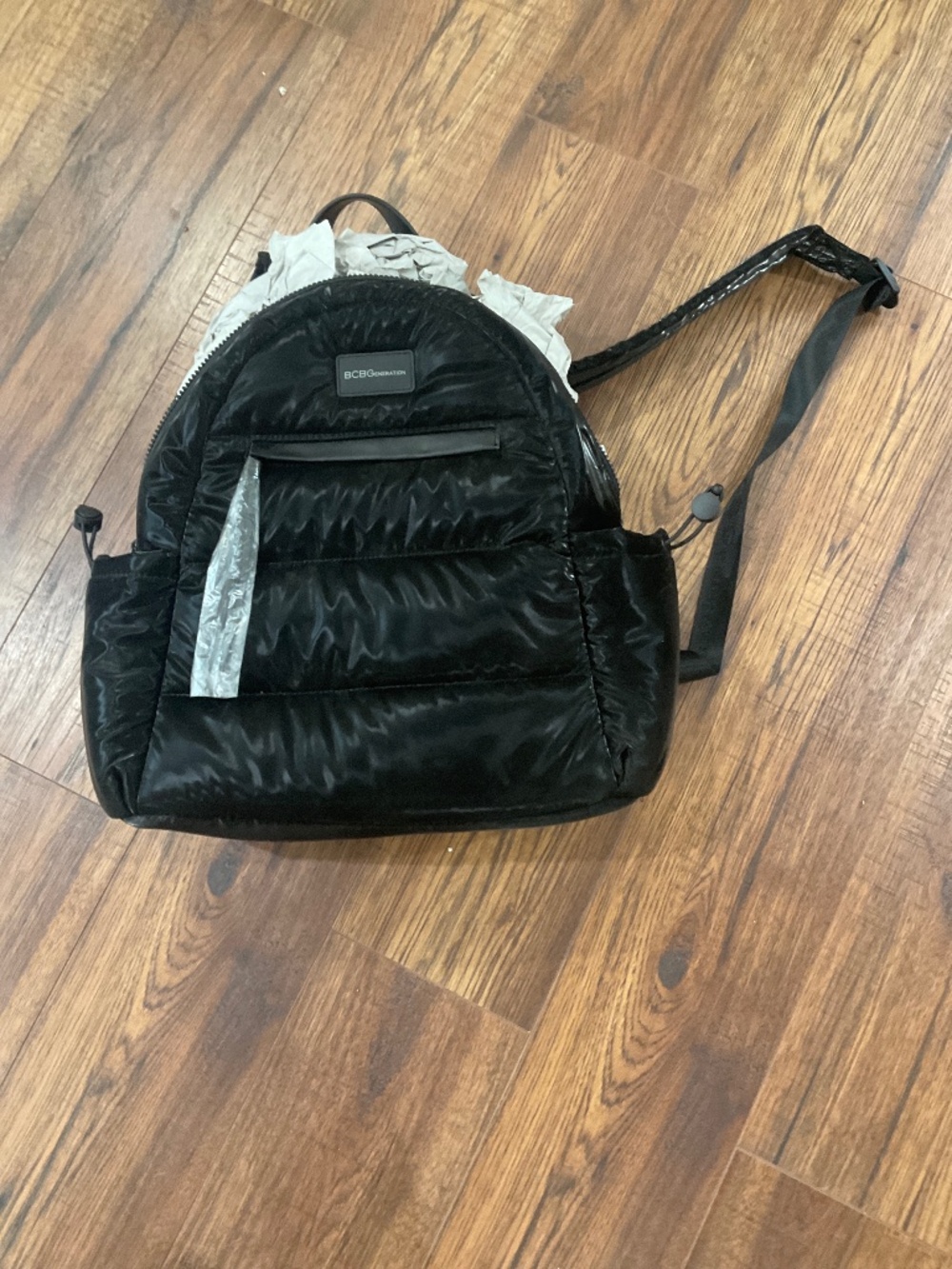 BCGB New back pack shiny black vinyl